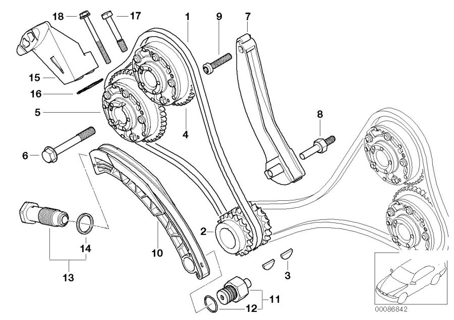 Bmw X Boulon De Palier Distribution Moteur Distr Cyl Cha Ne